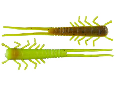 Lunker City Hellgies 3 Inch (7.5 cm) Creature Bait for Bass, Trout & Chub  ++19 Colours + Drop Shot | Offset | Vertical Bait, Red Shad