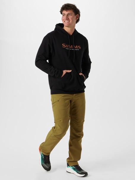 Chemise Pêche Simms Homme - Noir/Marron - Manches Longues - Taille 2XL - Prêt-à-porter
