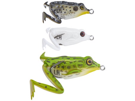 Lunkerhunt Topwater Frog Combo Assortment - 3 Pieces,Soft Baits