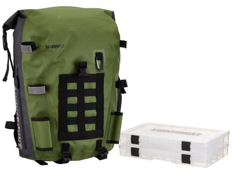 LUNKERHUNT LTS Avid waterproof backpack with 2 tackle trays