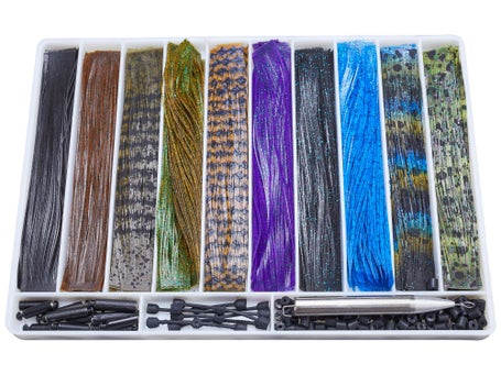  Jig Skirts Lures Kit Replacement Skirts for Spinnerbait Skirts  88 Strands Quick Change Jig Skirts Fishing Bait Accessories (10 Bundles) :  Sports & Outdoors