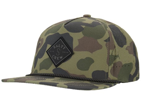 Salty Crew Long Range Tucker Hat Sand Camo
