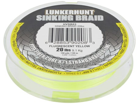 Lunkerhunt Sinking Braid 50 Lbs, 150 Yards - Moss