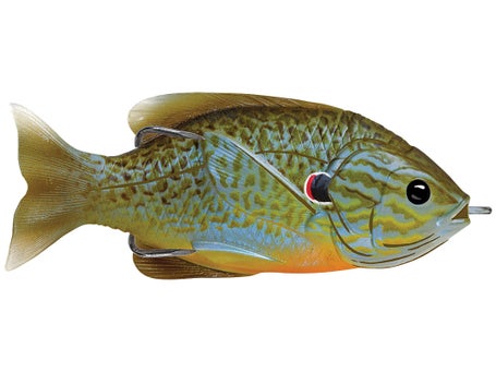 (4) Koppers LiveTarget 4 1/3 Sunfish Swimbait Series 7/8 Oz Natural  Bluegill