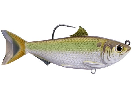 7 inch 2.5 oz Slow Sinking Glide Bait Threadfin Shad, Beige