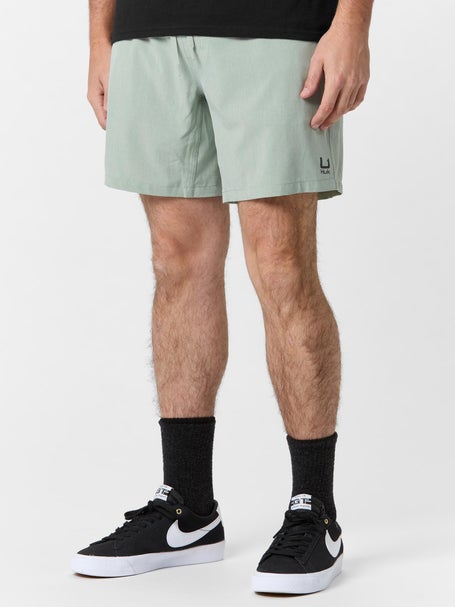 Huk Leeward Shorts Fog Green Heather