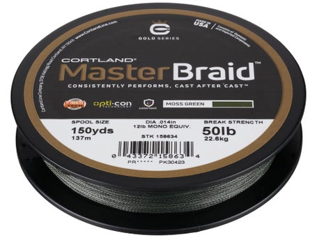 Cortland Master Braid Fishing Line - 15lb - 300yd - Yellow