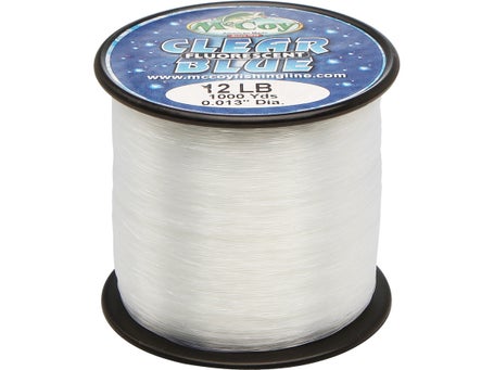 McCoy Clear Blue Fluorescent Fishing Line 700 to 1100yds Mini Bulk Spool NEW