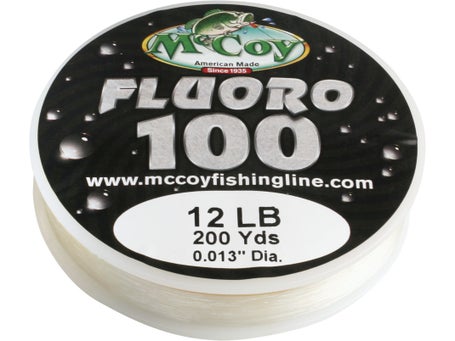 McCoy Fluoro 100 Premium Fluorocarbon Fishing Line (4lb Test (.007