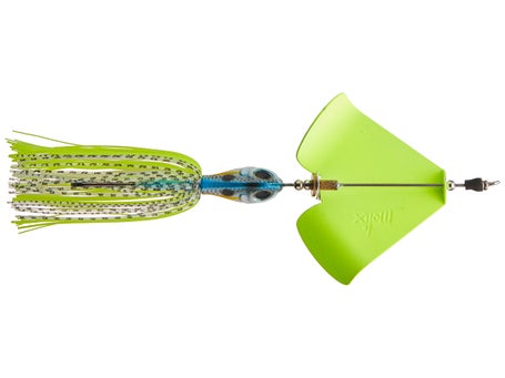 Molix Lover Buzz Super Squeaky Buzzbait, White Chartreuse