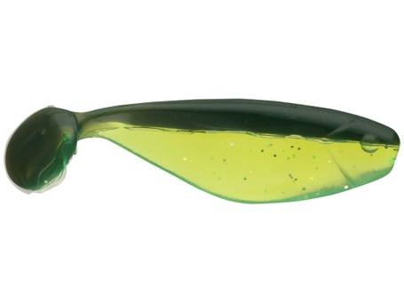 MISTER TWISTER 100 PACK NATURE SERIES SASSY SHAD LURES CHARTREUSE BLOODLINE  SHAD