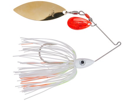 Nichols Leurres Jet Flocon de métal Double Willow Spinnerbait, Blue Shad/White