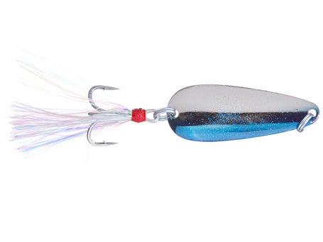 Nichols Lures Lake Fork Flutter Spoon - 5in - Shattered Glass Silver