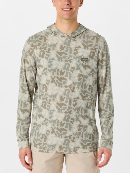 Aftco Ocean Bound UPF Hoodie Sand Grouper Camo