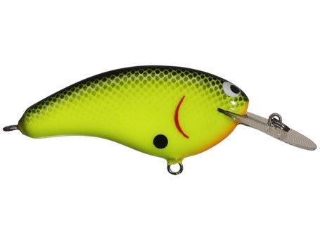 Leurret Ancien Carolina Killer 2,5 En Balsa - Chartreuse/noire, Vintage