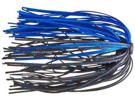 10 Custom Made Silicone Spinnerbait Skirts(Black/Blue) -Bass