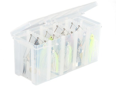 Plano 737 Tackle Box Multi Compartments 3 Tray SpinnerBait Section With  Dividers