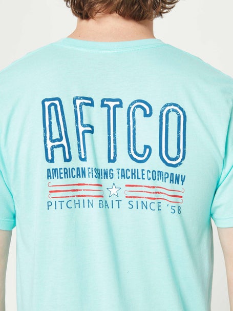AFTCO Pitchin' SS T-Shirt / Bahama Heather / XL
