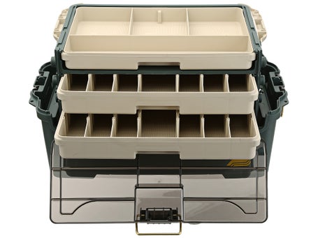 Boîte De Rangement Plano à 3 Plateaux - Double Accès Supérieur, Vert