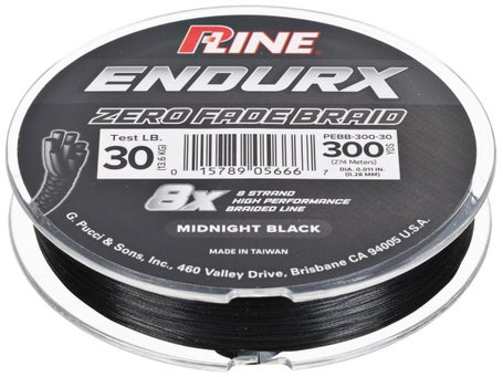 P-Line EndurX No Fade Braid 2300 Yard Midnight Black, PEBG-2300-15