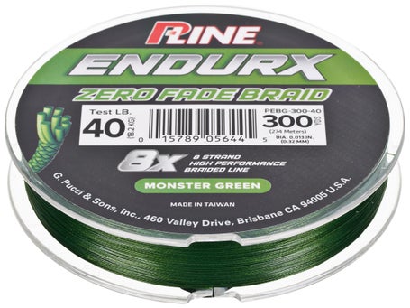 P-Line XTCB 8 Braided Fishing Line 15lb 300yd Green  Fishing lines &  leaders, Braided line, Fishing line