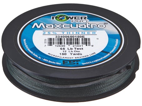 Power Pro Maxcuatro Spectra Braided Line Moss Green