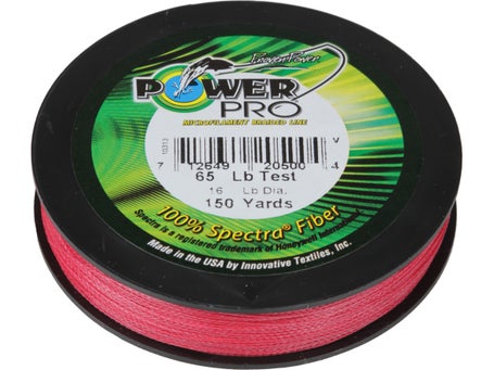 Power Pro Spectra Fiber Braided Fishing Line, Vermilion Red