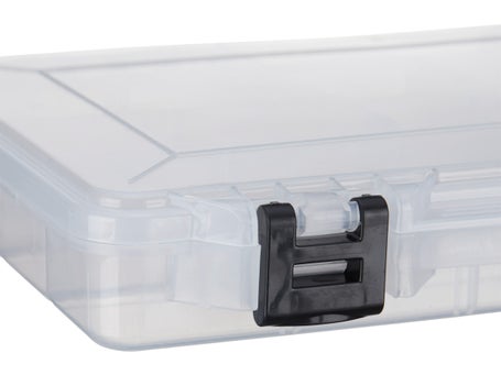 Set of 4 - Plano ProLatch Stowaway Large 3700 Clear Organizer Tackle Box,  Large, Clear