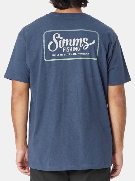Simms Stacked Logo T-Shirt - Fishing T-Shirt - Farlows