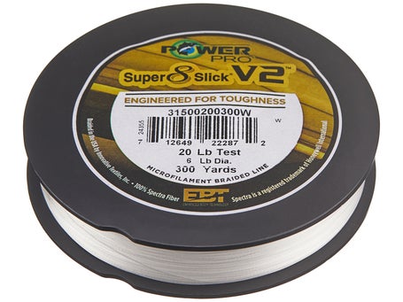 Power Pro Super8Slick V2 Braided Line White\