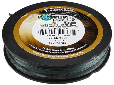 Power Pro Maxcuatro Braided Line Moss Green / 65lb / 150yd