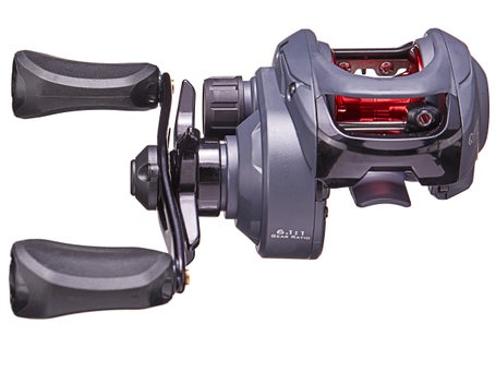 Quantum Invade Baitcast Fishing Reel, DynaMag Cast Control, 5 Bearings (4 + Continuous Anti-Reverse Clutch), and Zero Friction Pinion Design, Gray