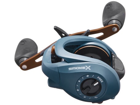 Quantum Smoke X Baitcast Fishing Reel, Left-Hand Retrieve, 2 Speed and 6 +  Clutch Bearings with a Smooth and Powerful 8.1:1 Gear Ratio and Double  Anodized Aluminum Spool 