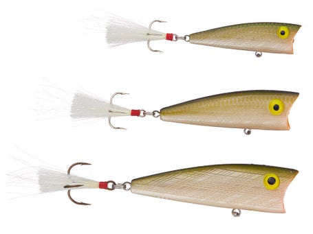 Rebel Lures P6500 Lures Magnum Pop R Fishing Lure (3-Inch, Bone