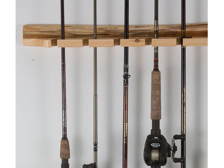 Rush Creek Creations 2-Piece 6 Fishing Rod Wall and Ceiling