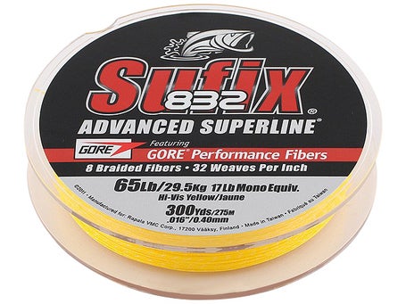 Sufix 832 Advanced Superline Braid - 20lb - Neon Lime - 300 yds