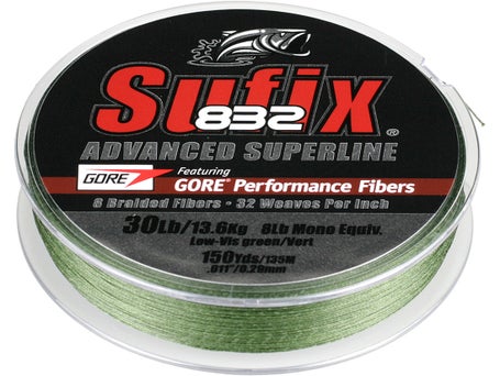 Sufix 832 Advance Superline Gore Performance Fibers Braided Fishing Line  (150 Yards/135 Meter)