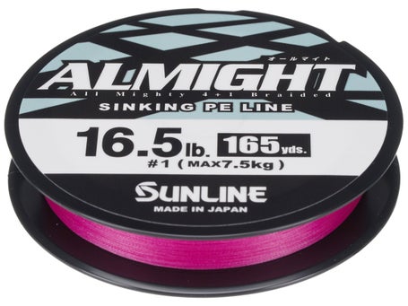 Sunline Almight Pink Sinking PE Braid\
