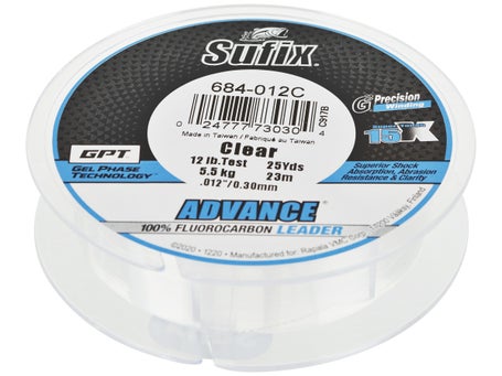 Sufix® Invisiline Fluorocarbon Leader Fishing Line, Clear