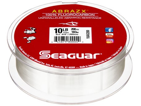 Seaguar Invizx Fluorocarbon Fishing Line, Clear, 200 yds, 6 lb