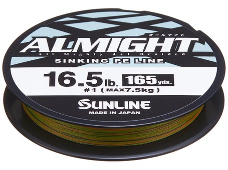 Sunline Almight Olive Camo Sinking PE Braid 165yd