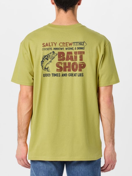 Salty Crew Bait Shop Short Sleeve Shirt Mineral Yellow