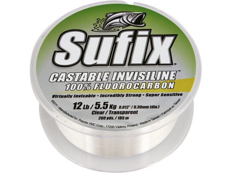 Sufix 33 Yard 100% Fluorocarbon Invisiline Leaders - Clear