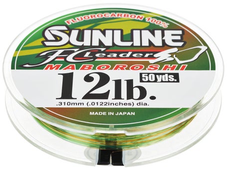 Sunline FC Leader Fluorocarbon Fishing Line 8 lb - Clear - 50 yd