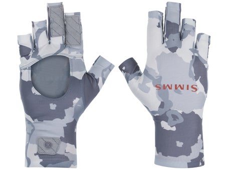 Simms SolarFlex Sun Gloves Sterling - Black Dog Outdoor Sports