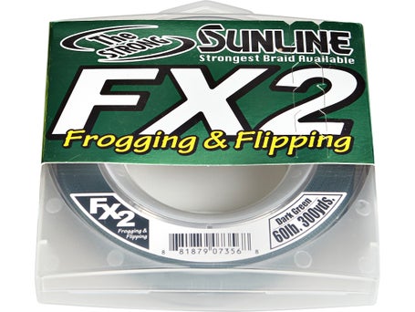 Sunline 63039858 FX Braid Fishing Line (Dark Green/Blue, 50 lb/300 yds), Braided  Line -  Canada