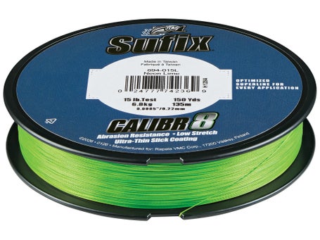 Sufix Calibr8 Braided Line Neon Lime