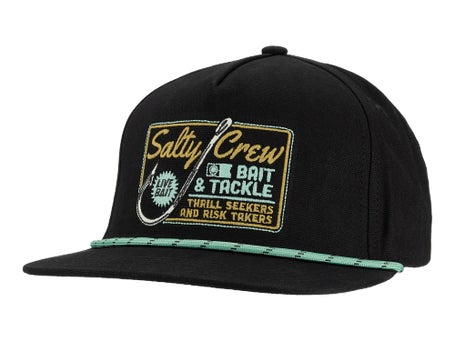 Salty Crew Hooked Up Snapback Hat Black