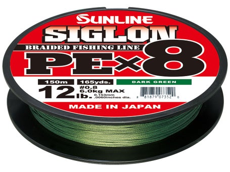 Sunline SX1 Braided Line 20lb / Deep Green