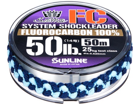 Sunline Fluorocarbon Leader Saltwater System Shock Leader 50m 20lb (9161)